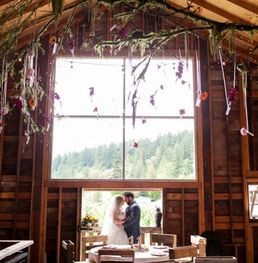 Bride & Groom in Loft