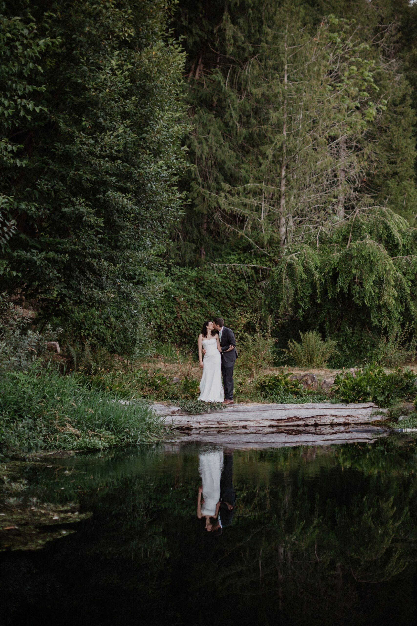 Pond Portraits on Log