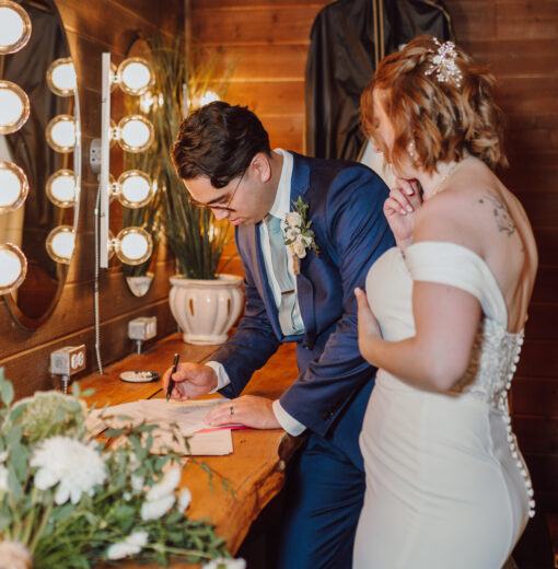 Marriage Certificate in Bridal Suite