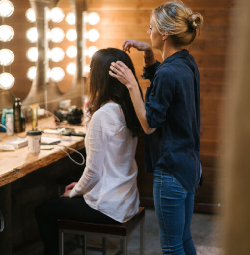 Hair & Makeup in Bridal Suite