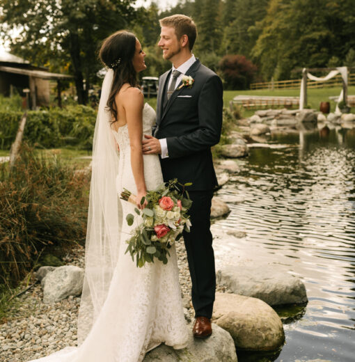 Couple by Pond