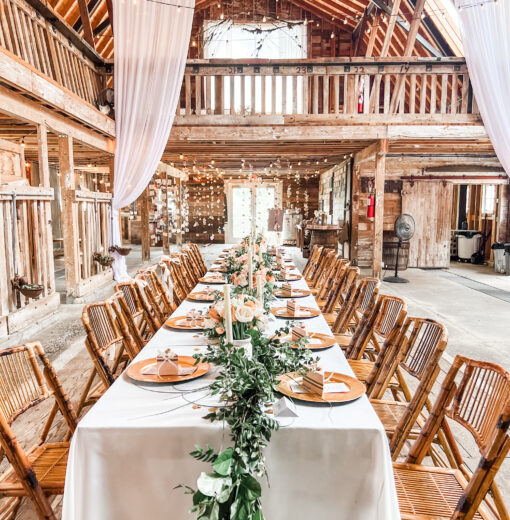 Small Intimate Gathering in Barn