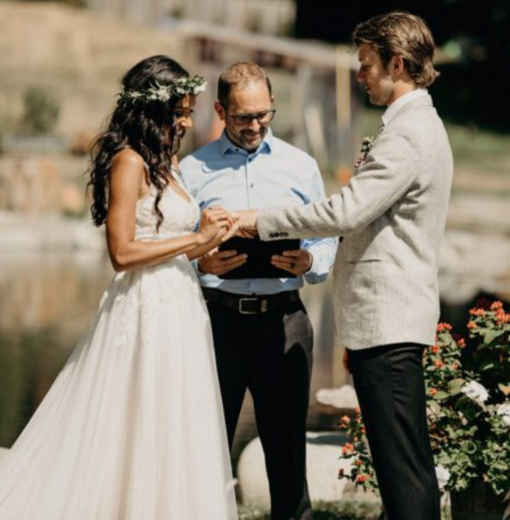 Couple at Ceremony Site
