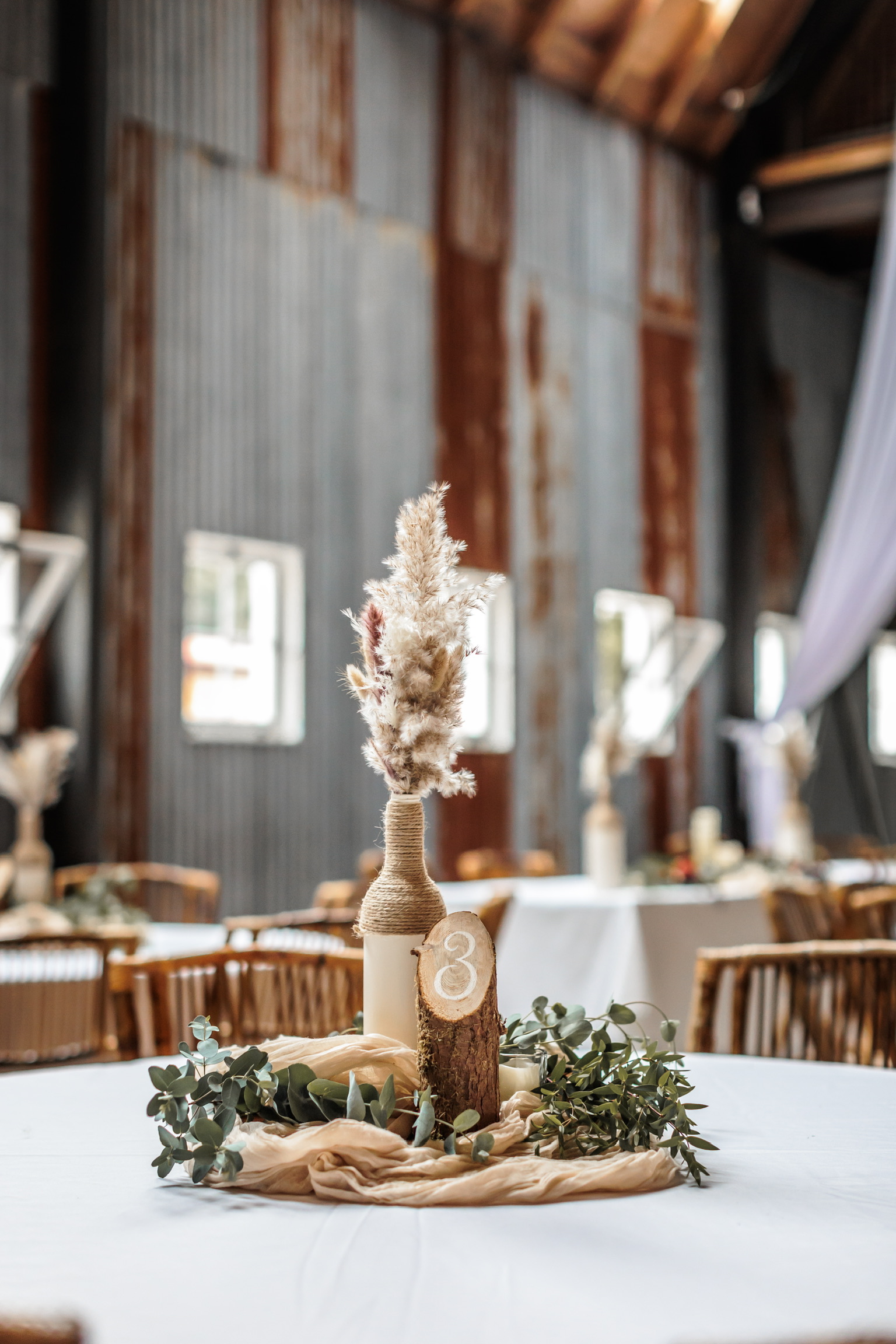 Centerpieces on Round Tables