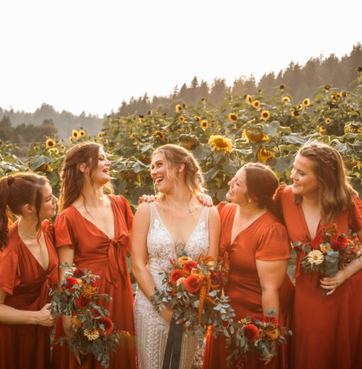 Sunflower Bridal Party