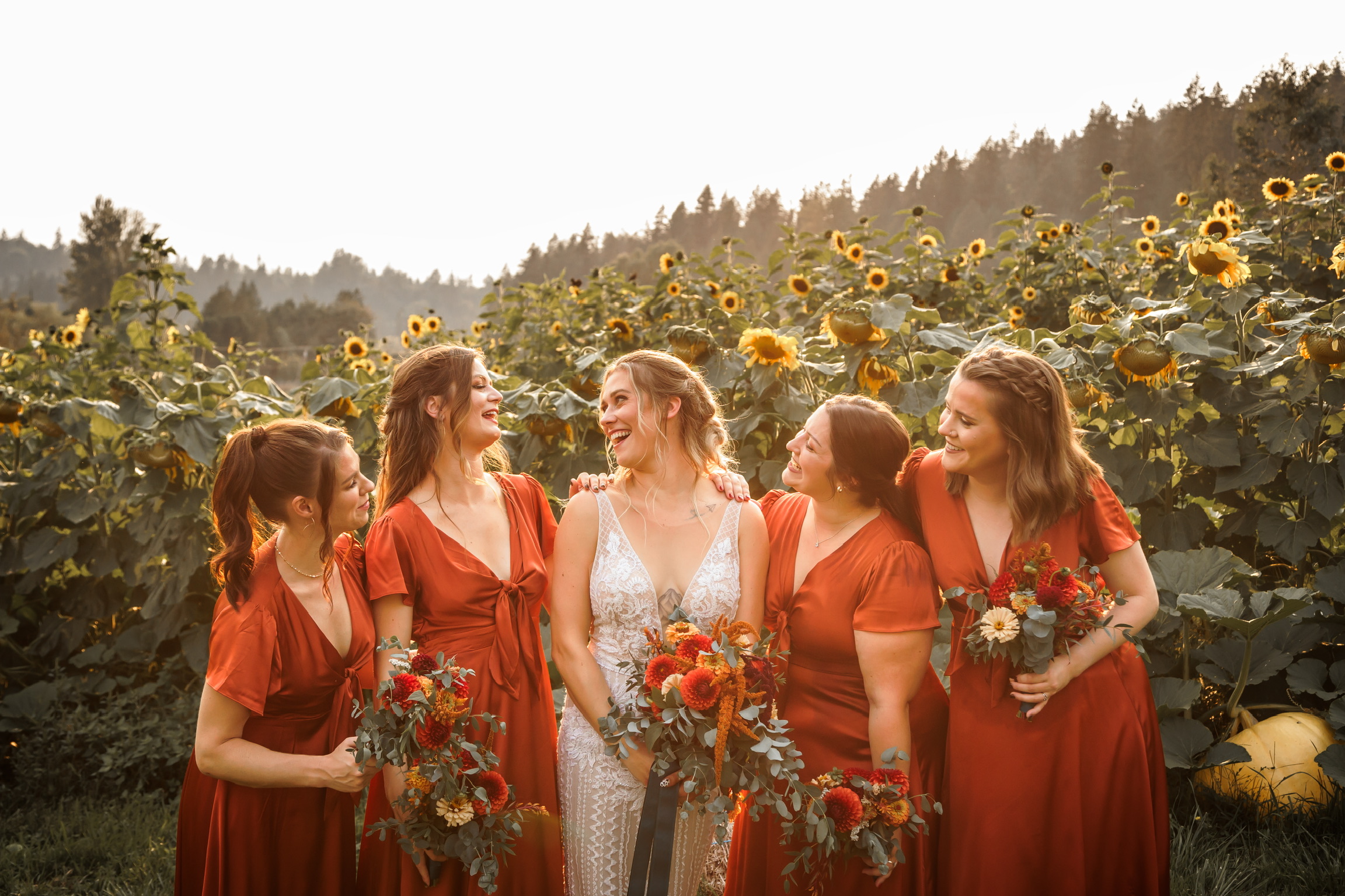 Sunflower Bridal Party