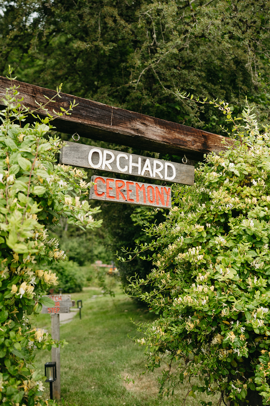Orchard Ceremony Pathway by @ImagesbyBri